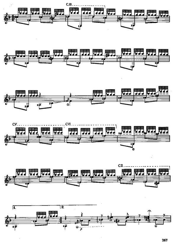 纺织女之歌（古典吉他）吉他谱（图2）