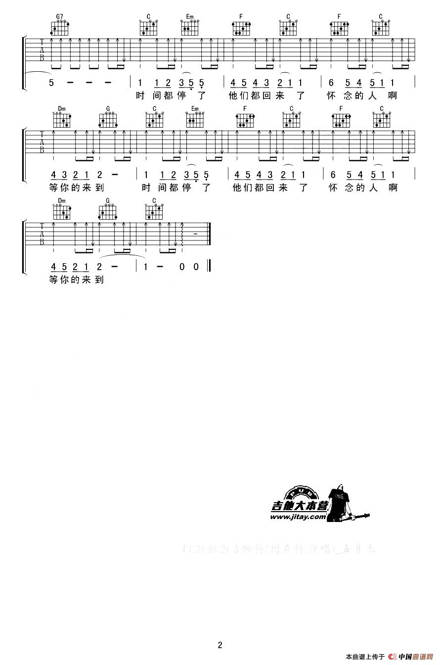 T1 21 31 21吉他谱（图2）