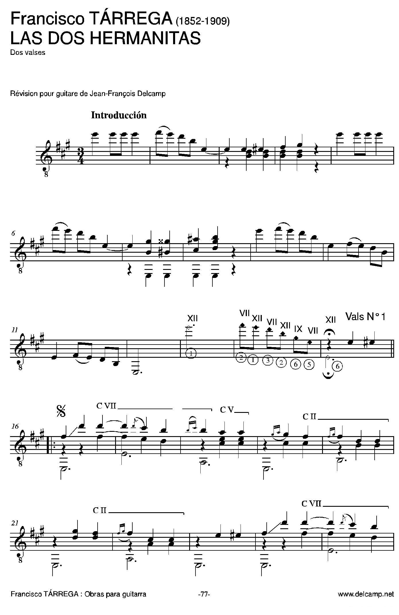 《塔雷加作品全集》第5部分（古典吉他）吉他谱（图9）