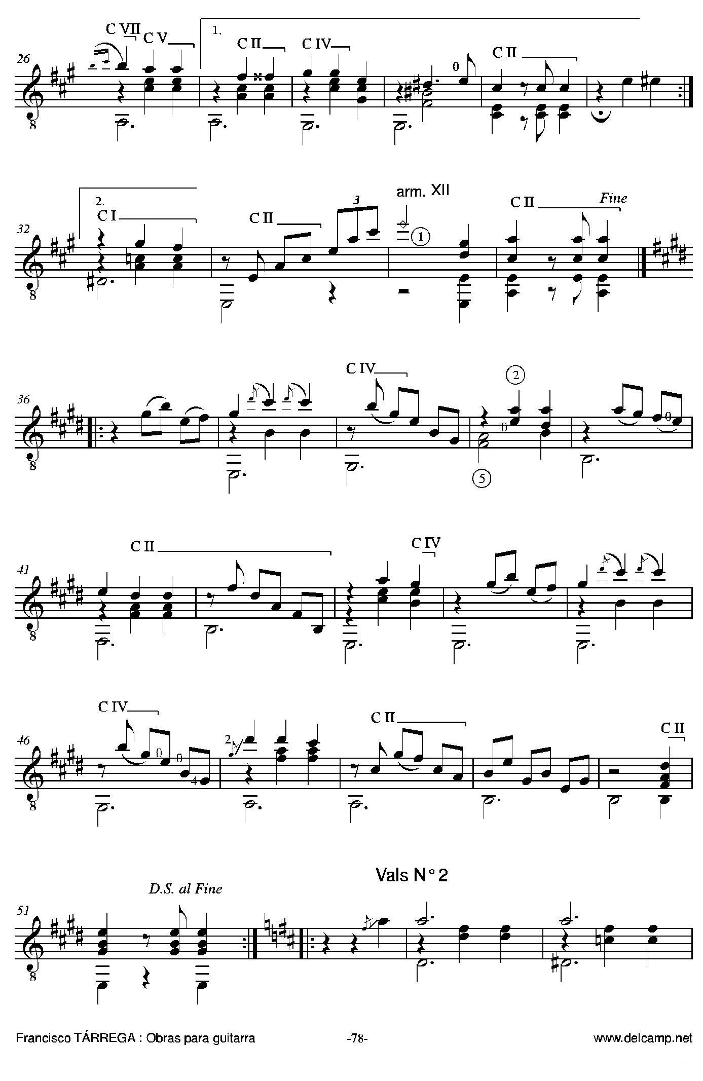《塔雷加作品全集》第5部分（古典吉他）吉他谱（图10）