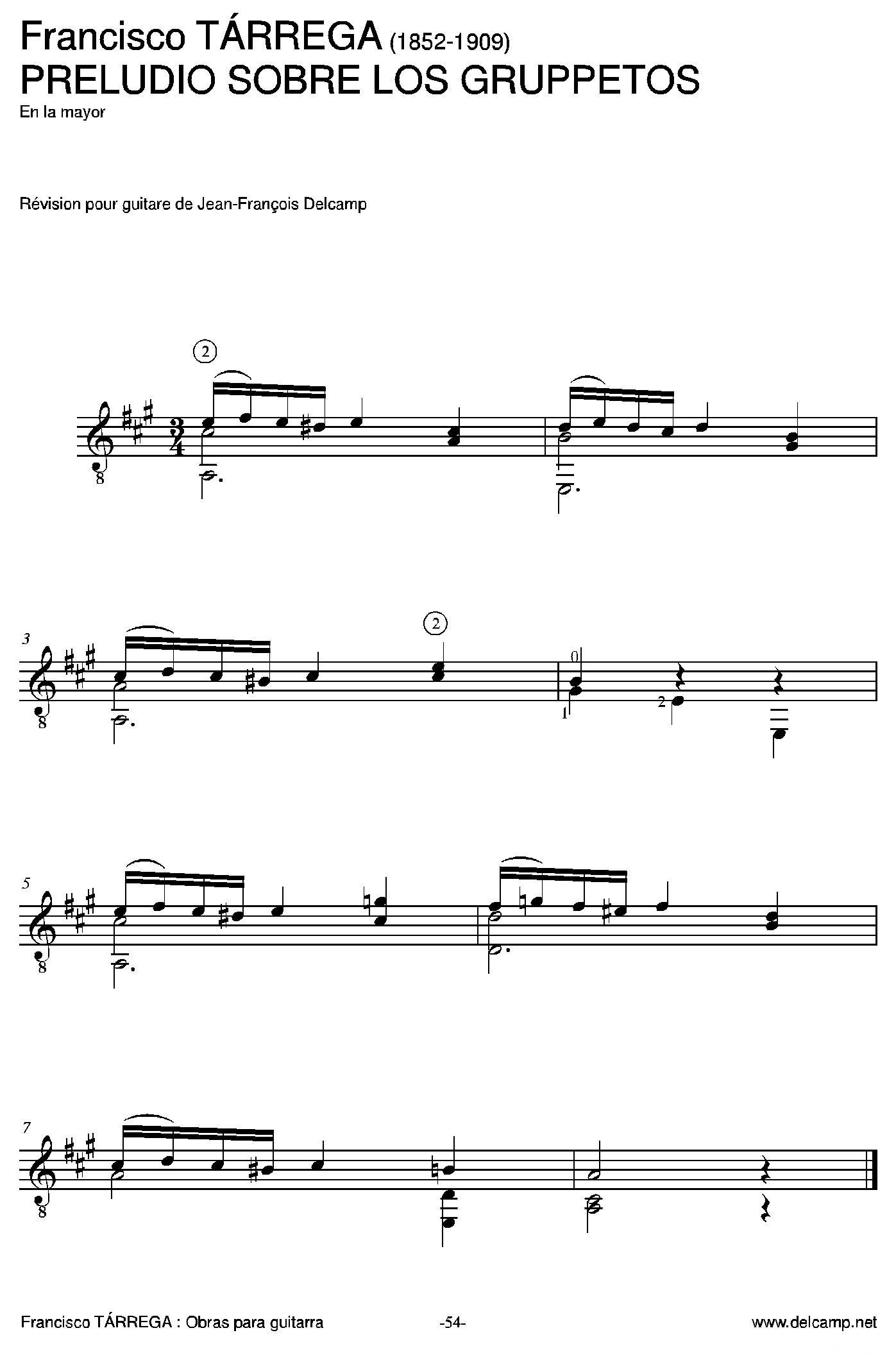 《塔雷加作品全集》第4部分（古典吉他）吉他谱（图4）