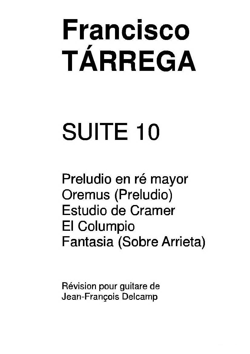 《塔雷加作品全集》第10部分（古典吉他）吉他谱（图1）