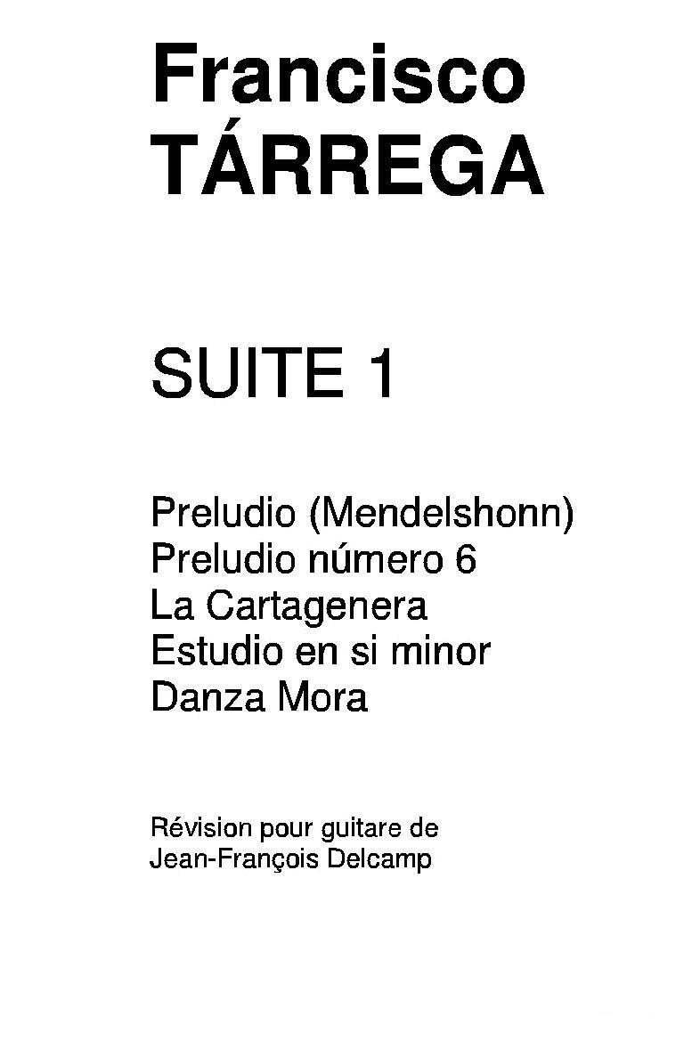 《塔雷加作品全集》第1部分（古典吉他）吉他谱（图1）