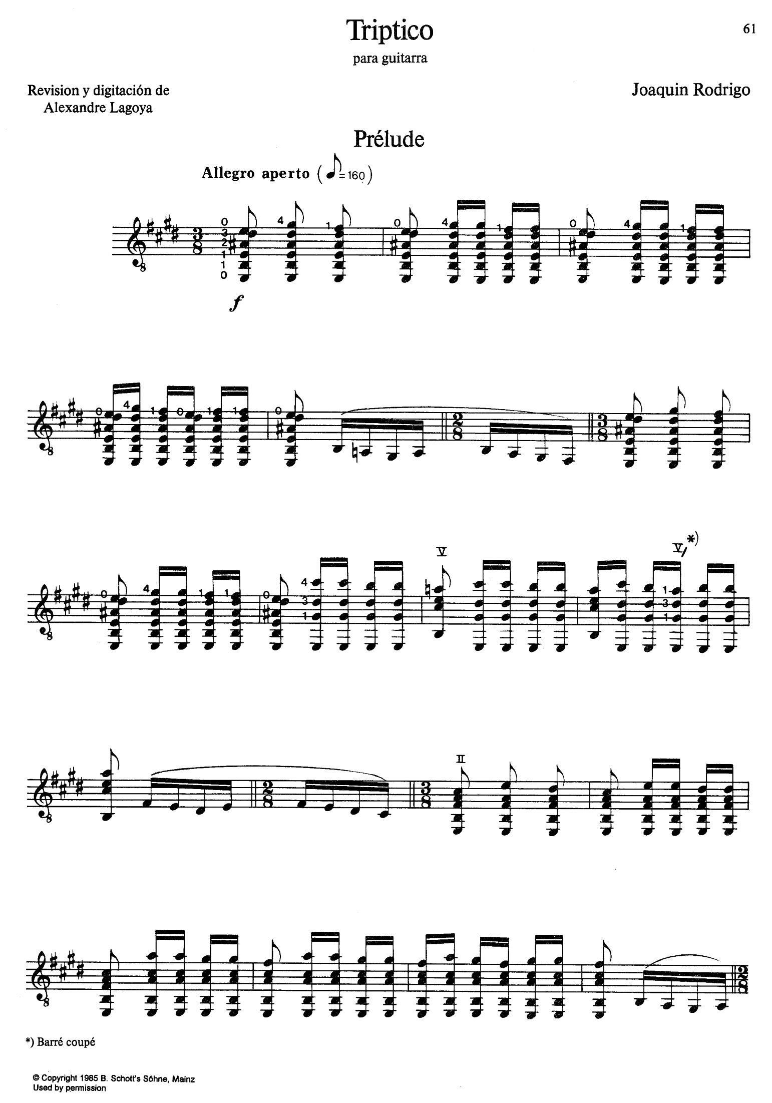 Joaquin Rodrigo Music for Guitar（罗德里戈吉他音乐P61-68）（古吉他谱（图1）