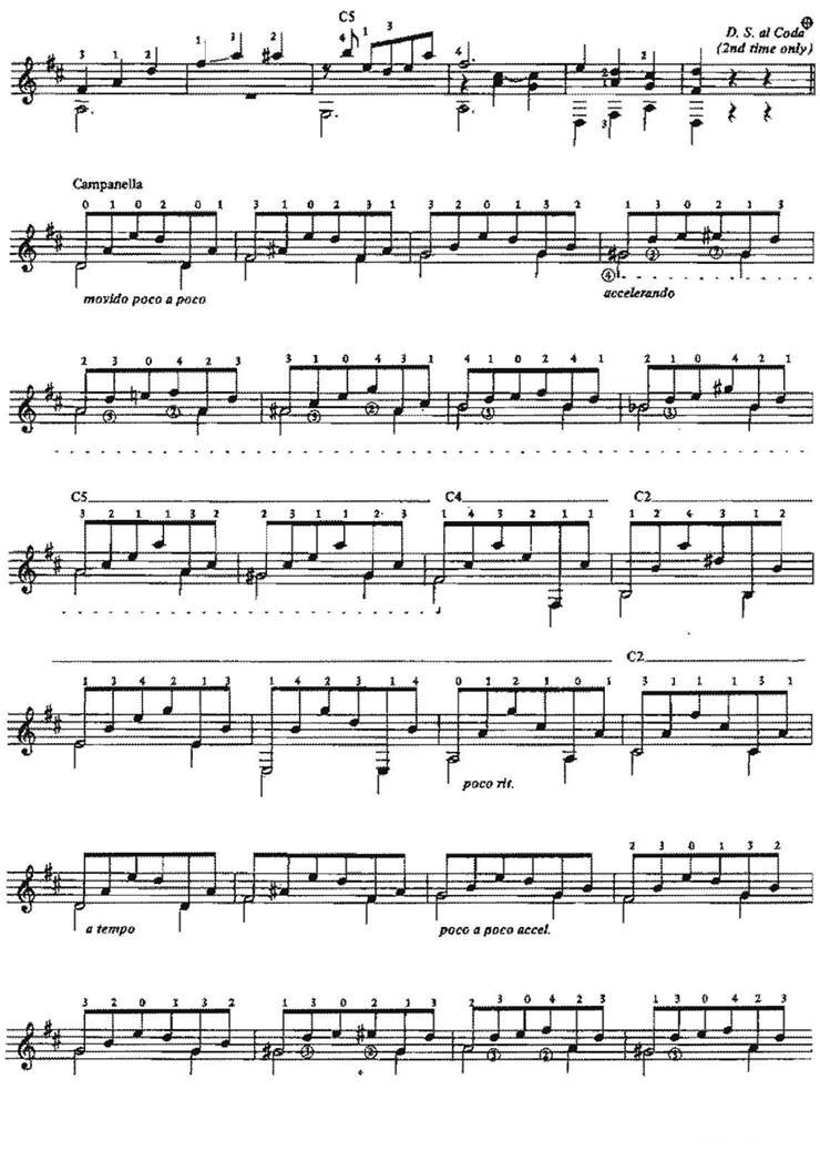 Vals op.8no.4（古典吉他）吉他谱（图3）
