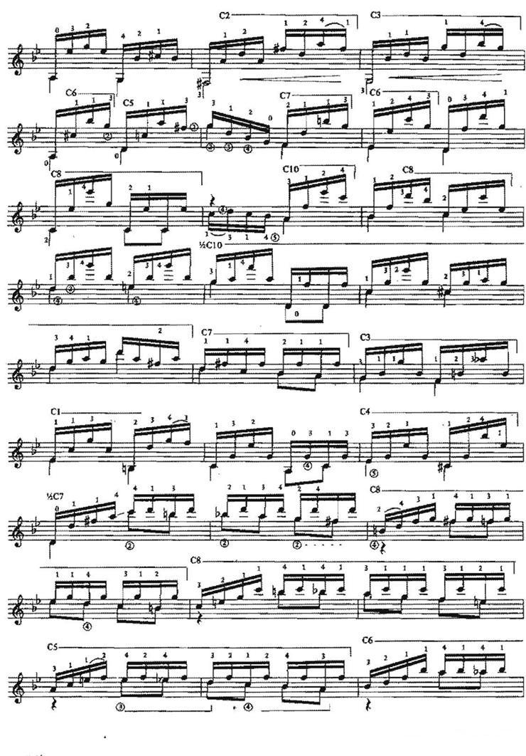 Preludio op.5no.1（古典吉他）吉他谱（图3）