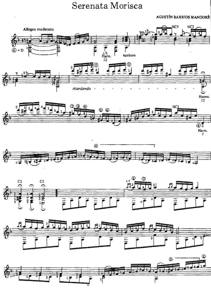 Serenata Morisca（古典吉他）吉他谱（图1）