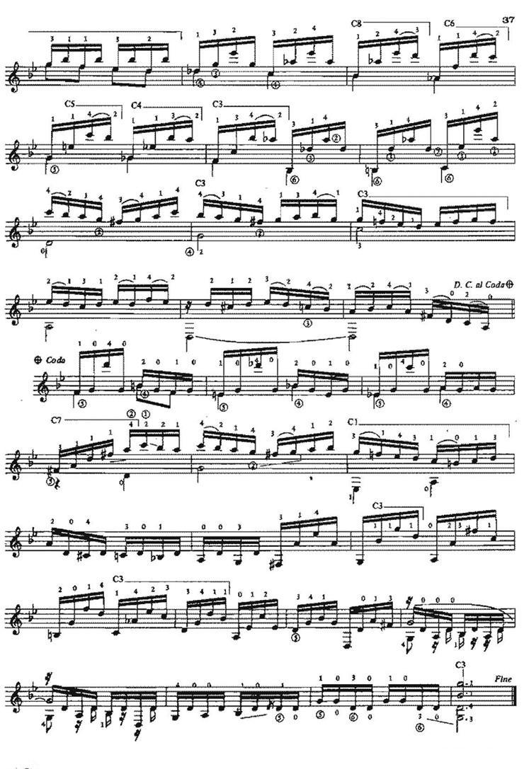 Preludio op.5no.1（古典吉他）吉他谱（图4）