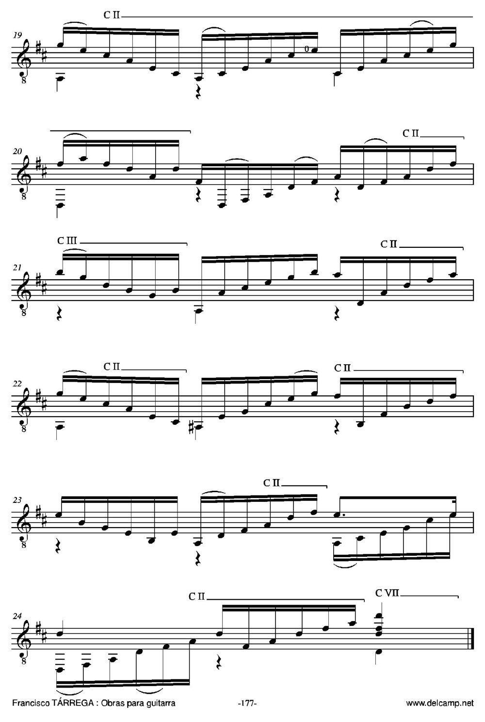 ESTUDIO DE CRAMER(Arreglado sobre ＇Exercice 33＇ de吉他谱（图4）