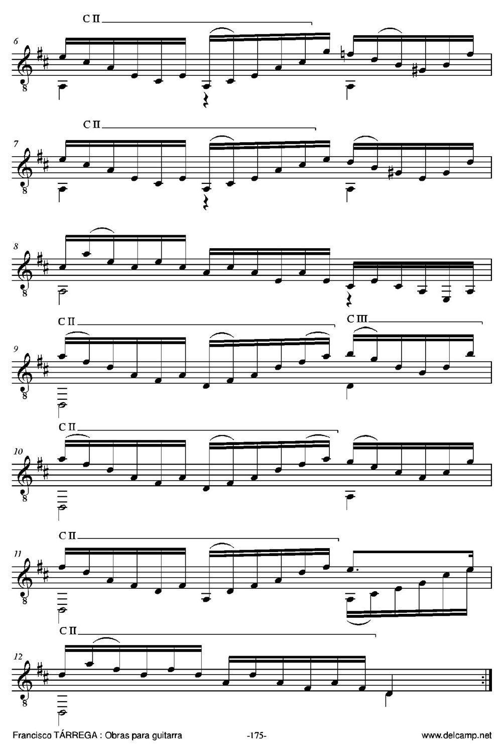 ESTUDIO DE CRAMER(Arreglado sobre ＇Exercice 33＇ de吉他谱（图2）
