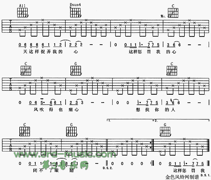 惩罚吉他谱（图2）