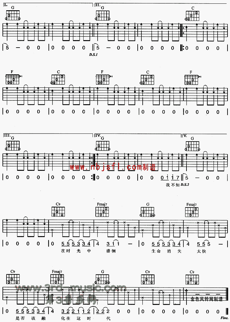 融化吉他谱（图2）