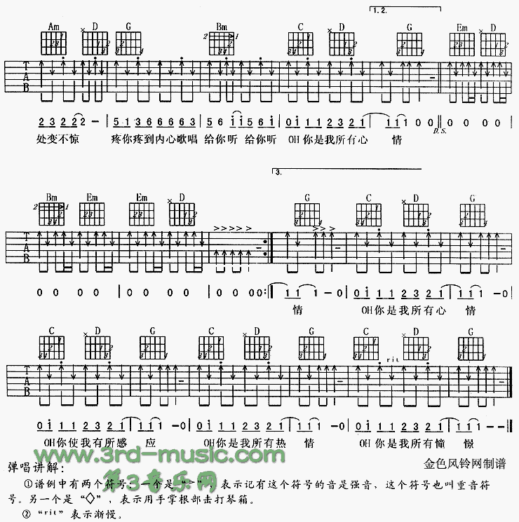孩子王吉他谱（图2）