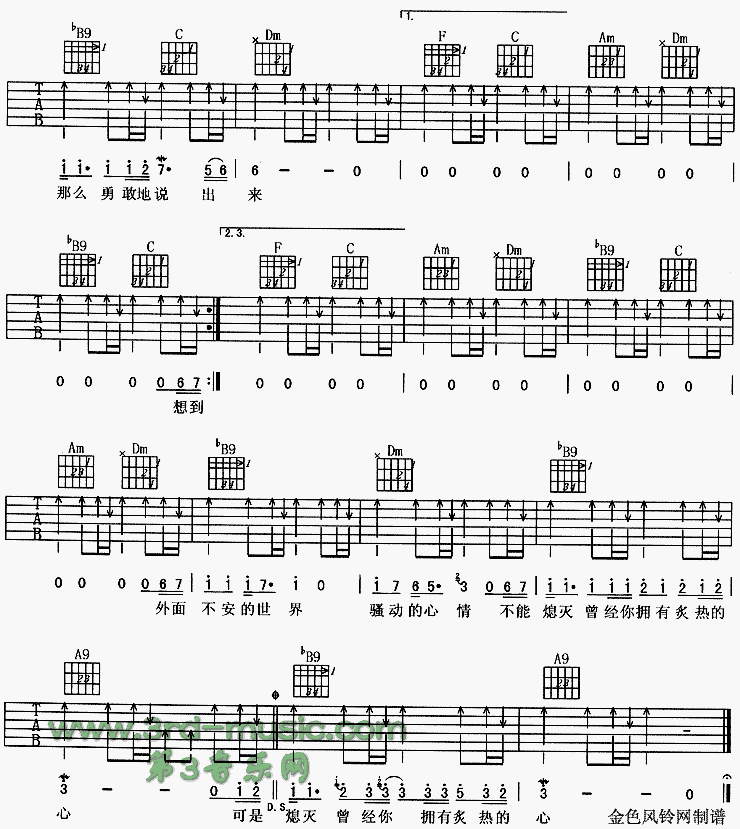 Andy吉他谱（图3）