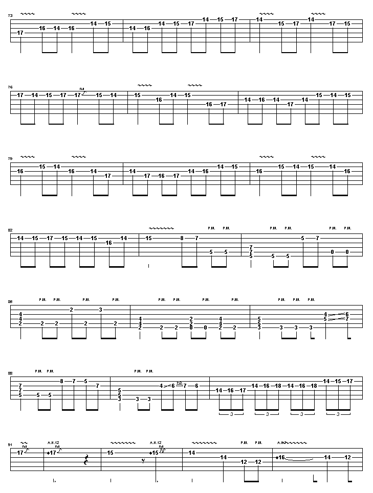 卡农摇滚版吉他谱（图4）