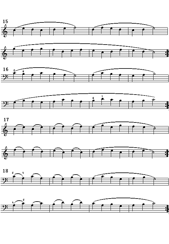 电子琴浅易练习之二（续2）吉他谱（图4）