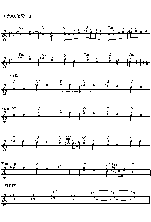 (029)小星星变奏曲(五线谱)吉他谱（图3）