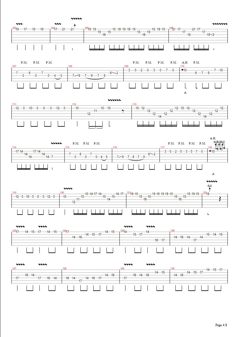卡农摇滚版 Jerryc吉他谱（图4）