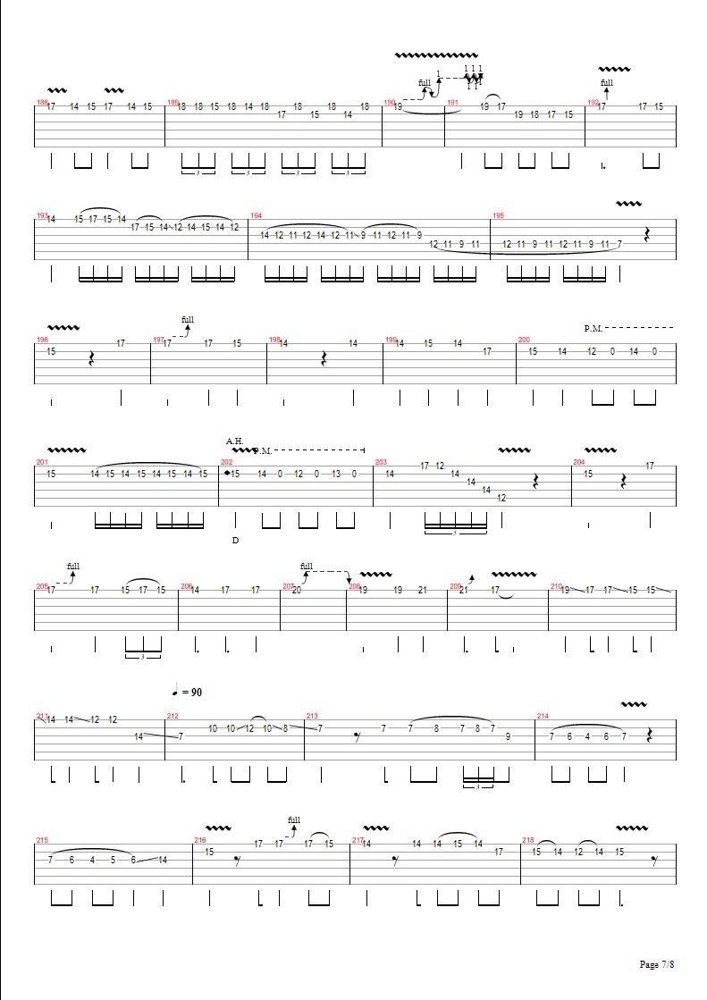 卡农摇滚版 Jerryc吉他谱（图7）