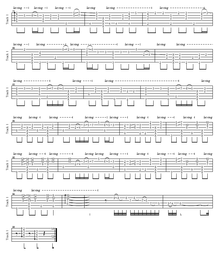 情非得已(独奏) - 下雨天rain吉他谱( GTP 六线谱)吉他谱（图4）