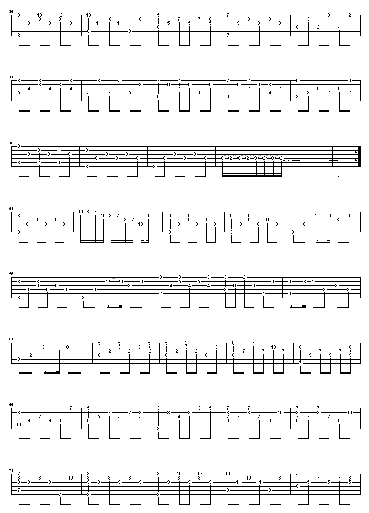 天堂之鸟吉他谱( GTP 六线谱)吉他谱（图2）