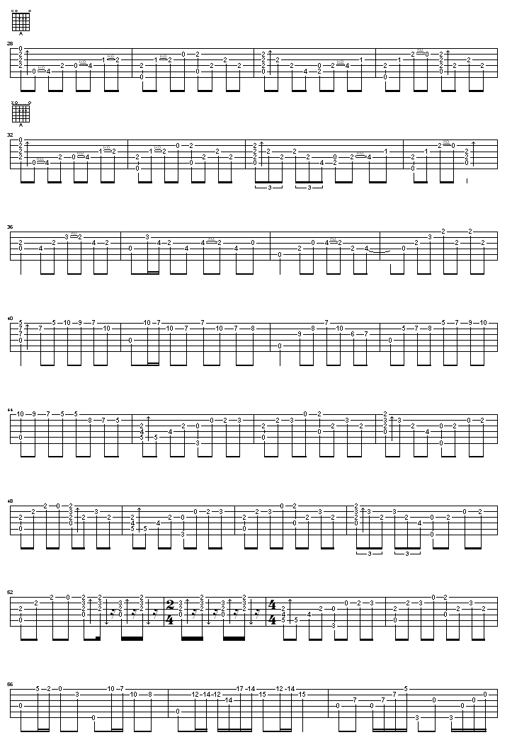 瓦妮莎的微笑吉他谱( GTP 六线谱)吉他谱（图2）