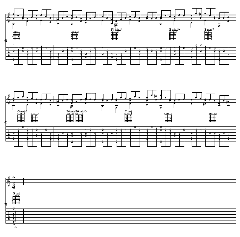Jesu, Joy of Mans Desiring吉他谱( 六线谱)吉他谱（图5）