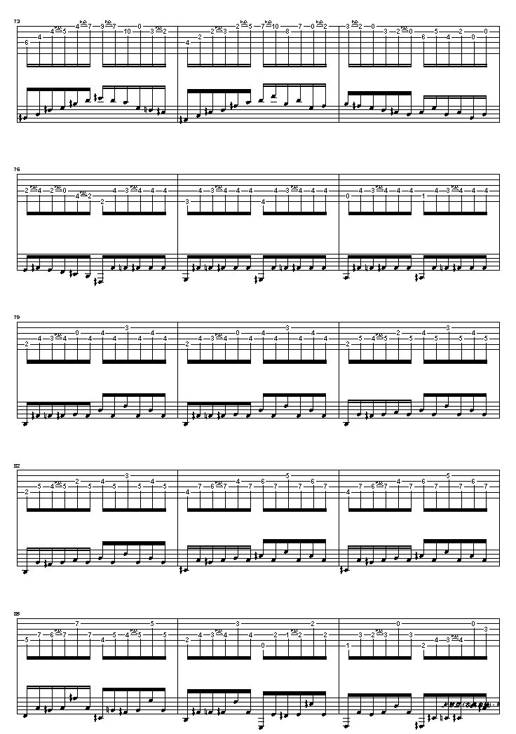 大教堂吉他谱( GTP 六线谱)吉他谱（图6）