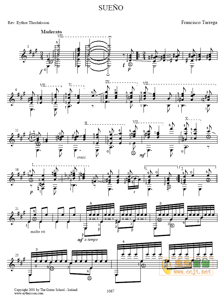 SUENO吉他谱( 六线谱)吉他谱（图1）