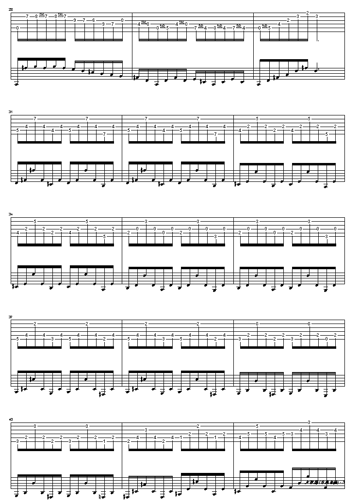 大教堂吉他谱( GTP 六线谱)吉他谱（图3）
