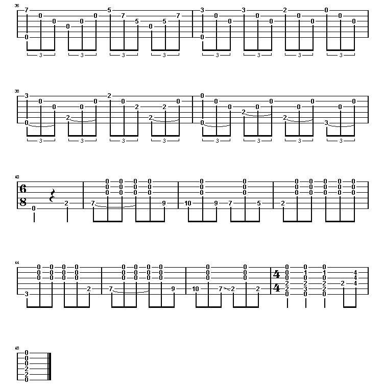 小罗曼史-认证谱吉他谱( 六线谱)-吉他谱（图3）