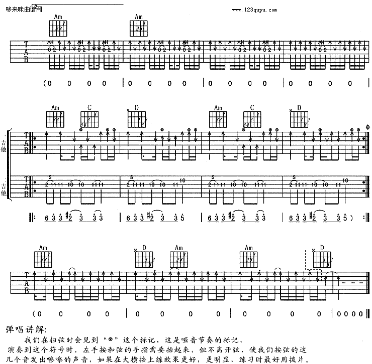 无能为力 （阿杜）吉他谱（图2）