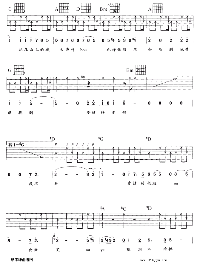 风筝（孙燕姿）吉他谱（图4）