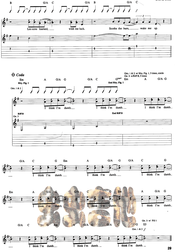 Dumb-Nirvana(吉他谱)吉他谱（图3）