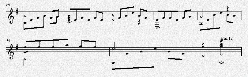 丁香花（吉他独奏谱）五线谱吉他谱（图4）