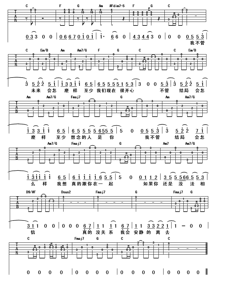 小宇吉他谱（图3）