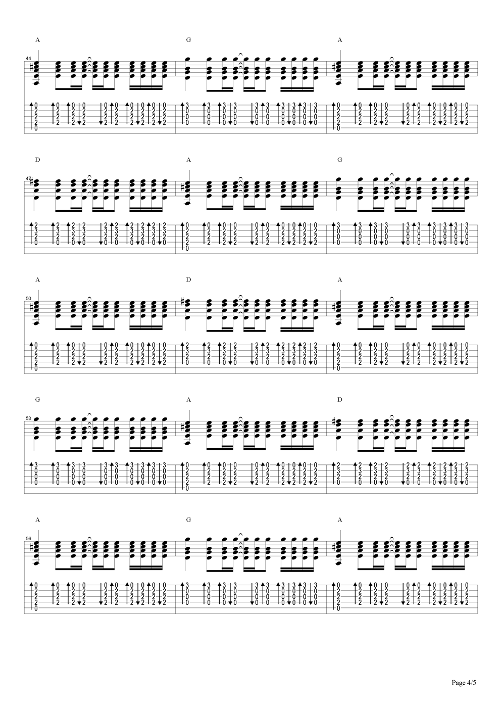 庸人吉他谱（图4）