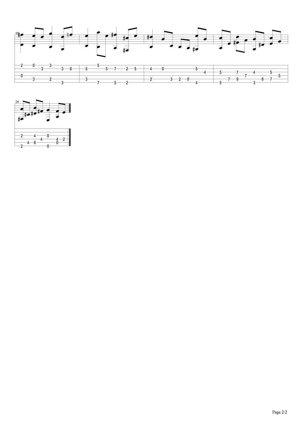 布列舞曲吉他谱（图2）