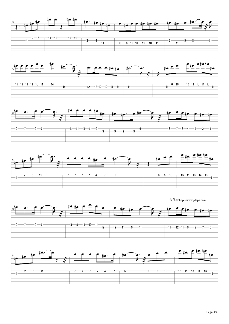 1874吉他谱（图3）