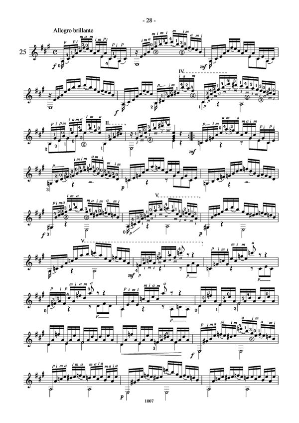 卡尔卡西25首练习曲（27）吉他谱（图1）