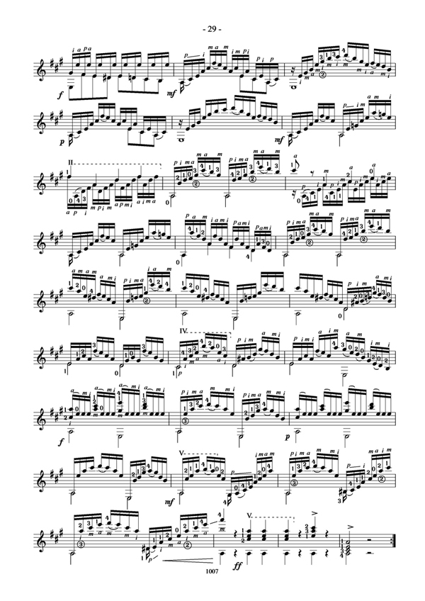 卡尔卡西25首练习曲（28）吉他谱（图1）