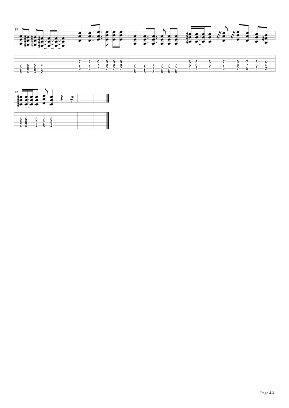 孙悟空吉他谱（图4）