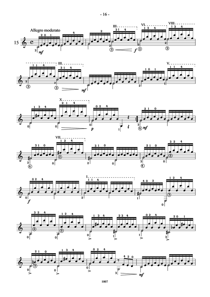 卡尔卡西25首练习曲(15)吉他谱（图1）