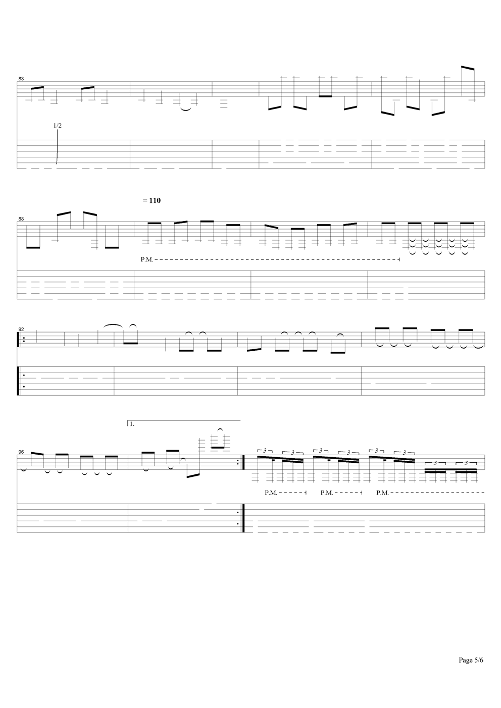 Mama吉他谱（图5）