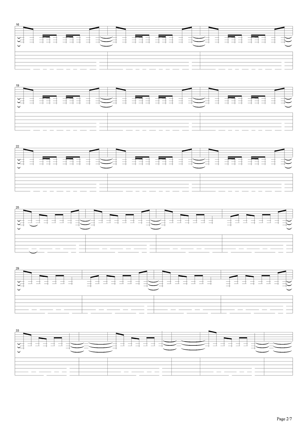 Metallica-holierthanthou吉他谱（图2）