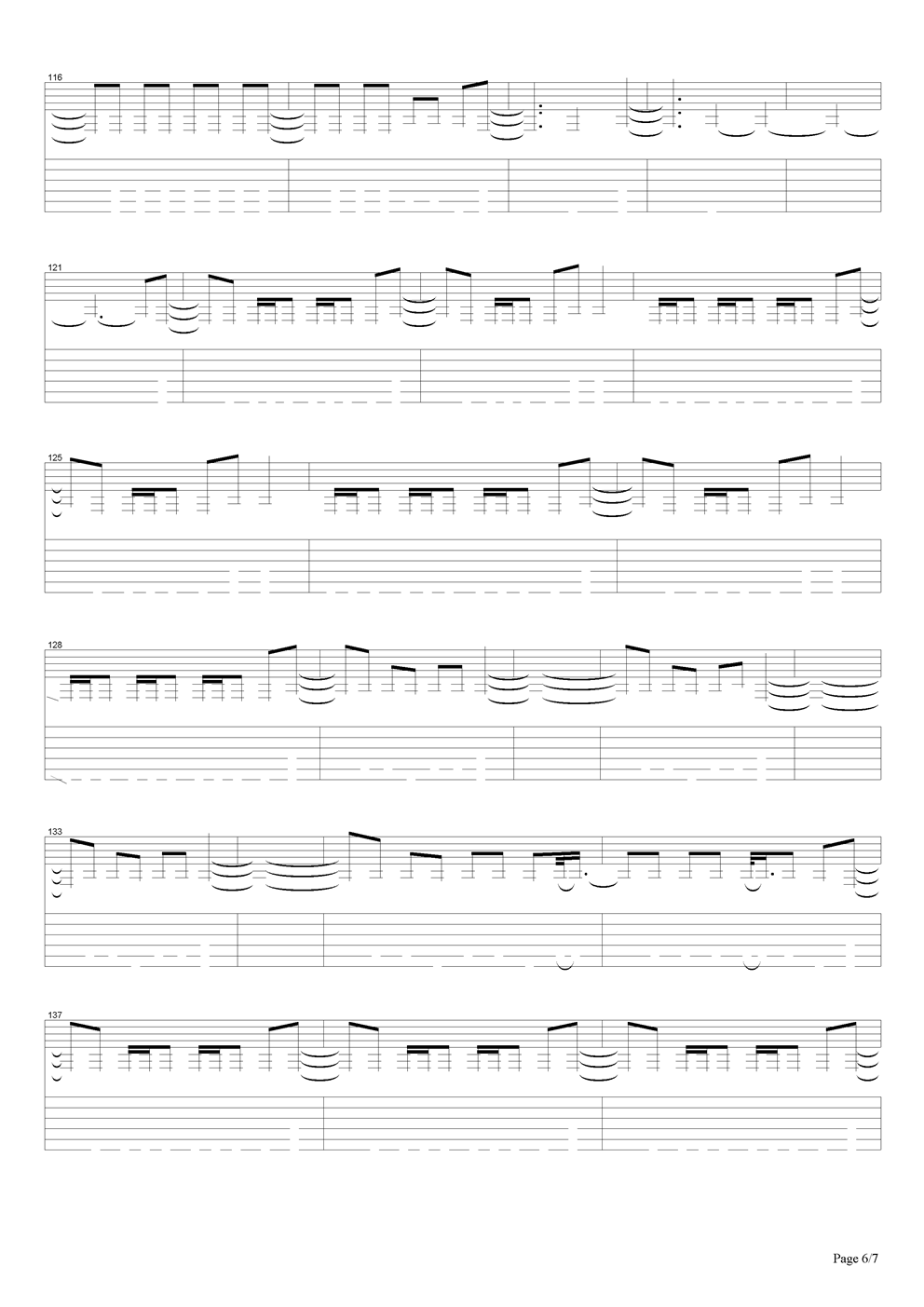 Metallica-holierthanthou吉他谱（图6）