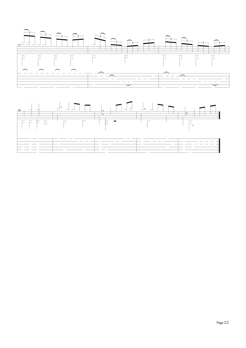大奏鸣曲吉他谱（图2）