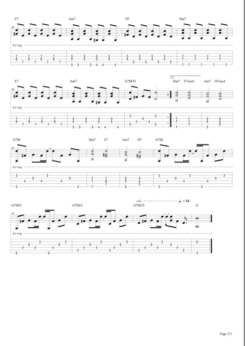 小步舞曲吉他谱（图3）
