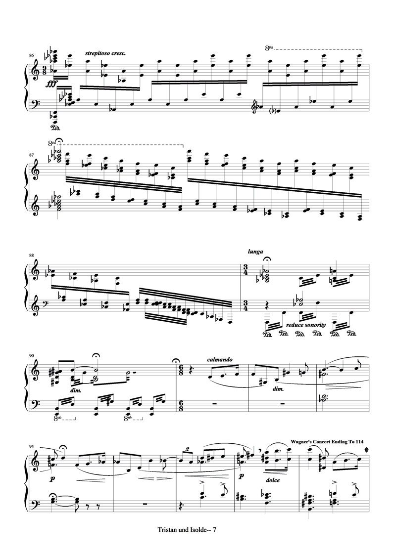 Wagner-Tristan und Isolde吉他谱（图7）