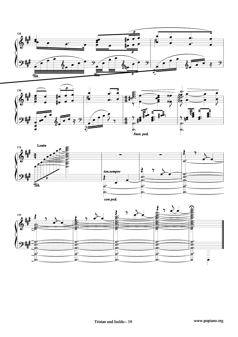 Wagner-Tristan und Isolde吉他谱（图10）